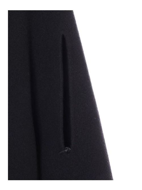 WOOL CAPE WITH HOOD AND POCKETS FABIANA FILIPPI | CTD214F274825 NERO